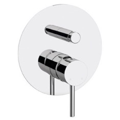 Contemporary Built-In Shower Diverter, Rough-In Valve Included